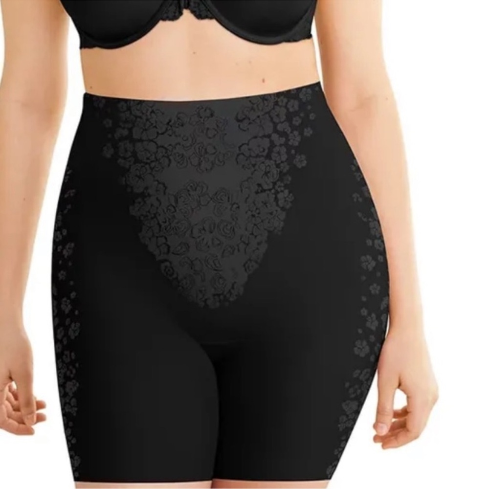 Maidenform FitSense High Waist Thigh Slimmer Black XL